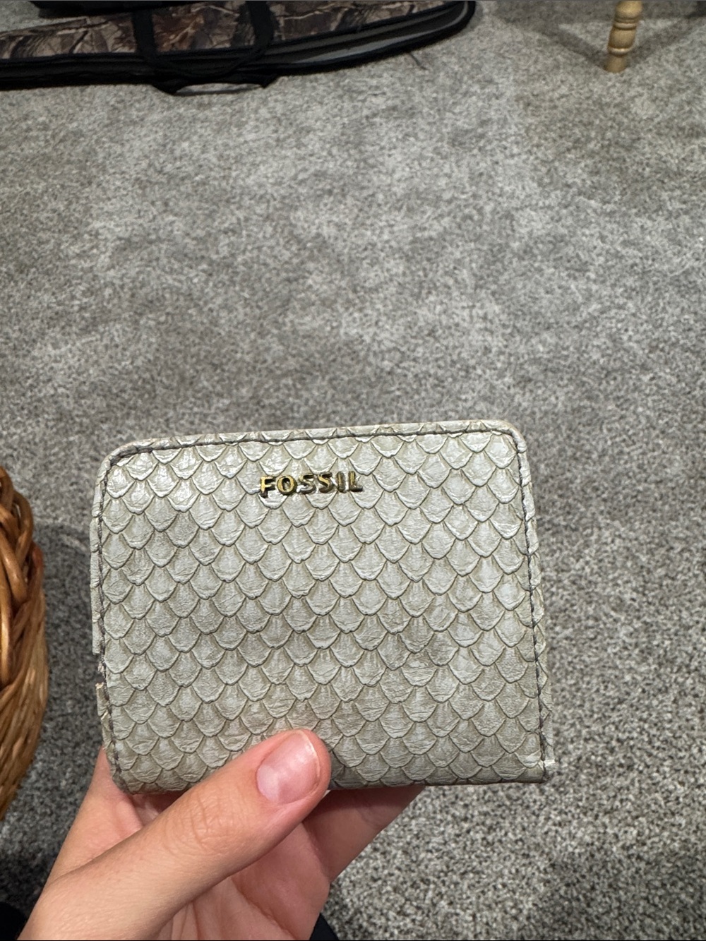 Mini Fossil Wallet Mermaid Scales